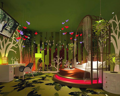 鄭州愛(ài)尚情侶主題酒店裝修設(shè)計(jì)公司案例(圖4) 愛(ài)尚情侶主題酒店設(shè)計(jì)4