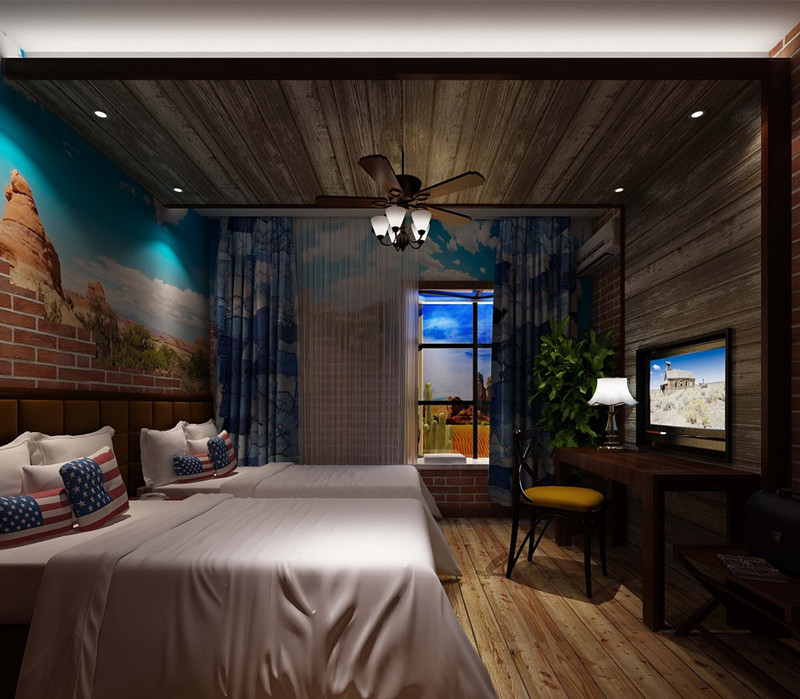 北京樂酷花園主題酒店裝修設(shè)計公司案例(圖6) 北京樂酷花園主題酒店裝修設(shè)計公司案例(圖6)