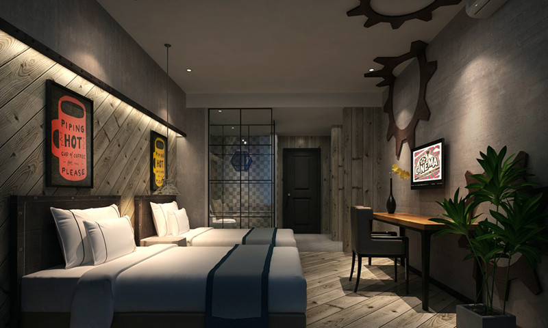 北京樂酷花園主題酒店裝修設(shè)計公司案例(圖4) 北京樂酷花園主題酒店裝修設(shè)計公司案例(圖4)