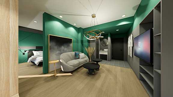 長沙綠地之窗主題酒店裝修設計公司案例(圖5)