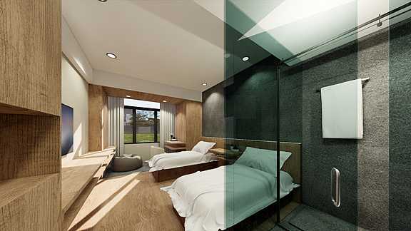 長沙綠地之窗主題酒店裝修設計公司案例(圖2)