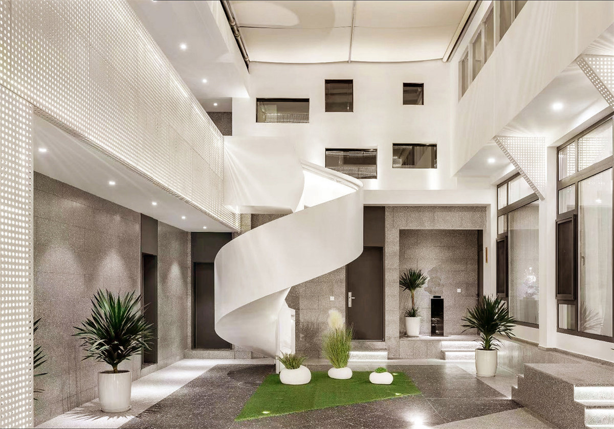 現(xiàn)代輕奢風農家院改造民宿裝修設計案例(圖3)