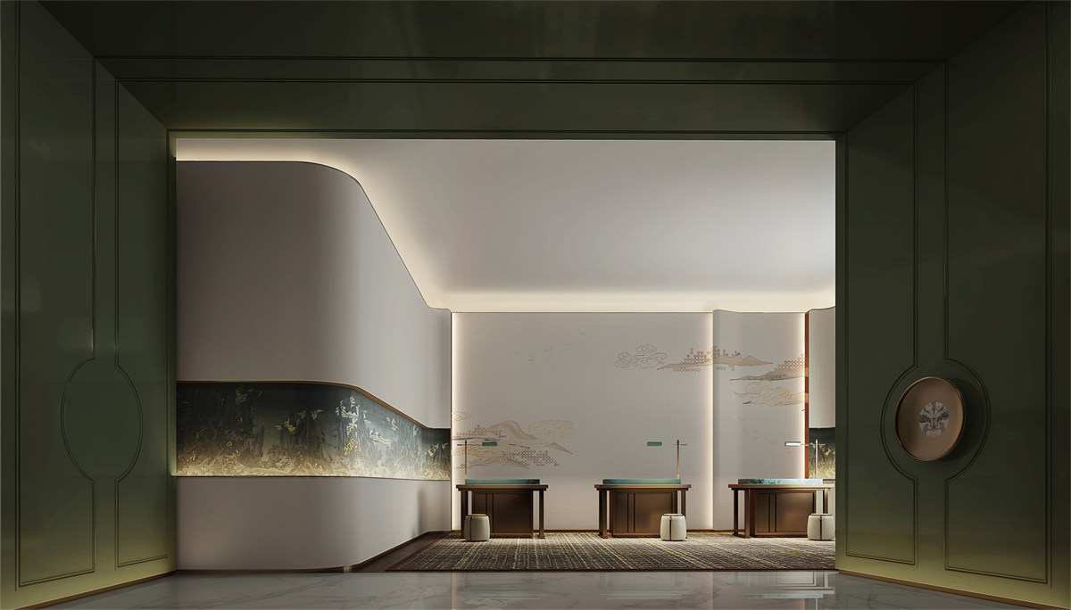 德陽文悅花園四星級(jí)度假酒店裝修設(shè)計(jì)效果圖(圖1) 德陽文悅花園四星級(jí)度假酒店裝修設(shè)計(jì)效果圖(圖1)