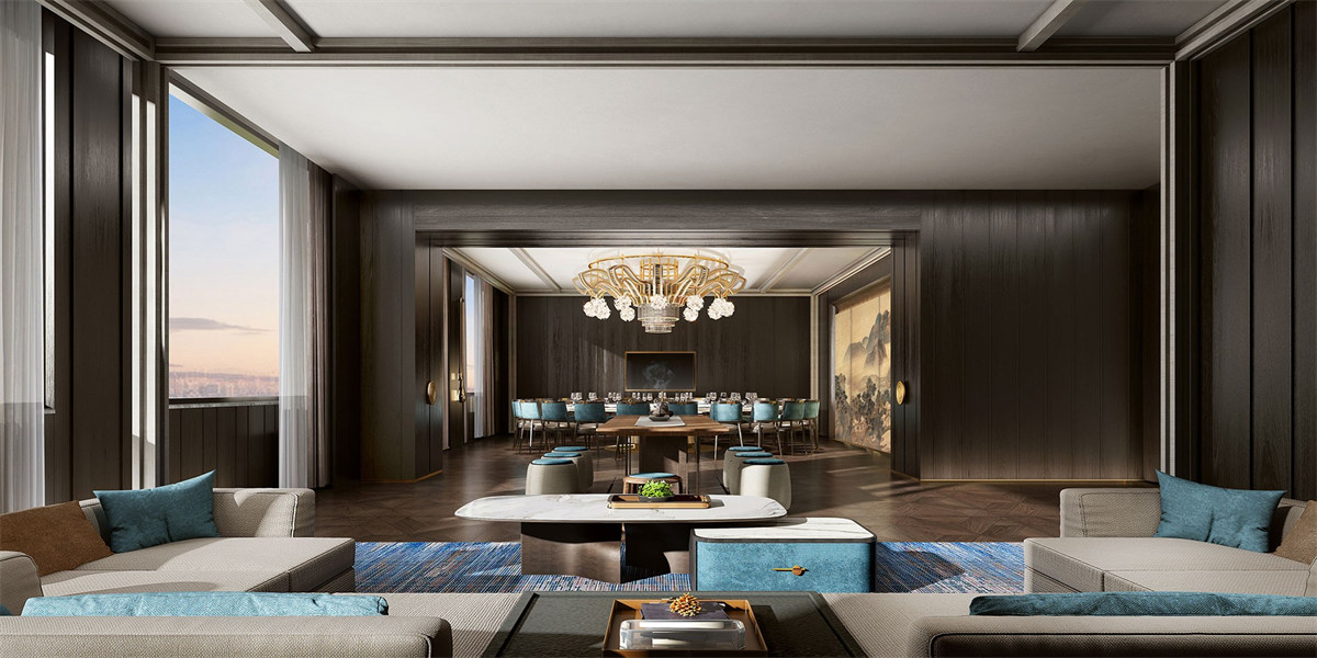 德陽文悅花園四星級(jí)度假酒店裝修設(shè)計(jì)效果圖(圖9) 德陽文悅花園四星級(jí)度假酒店裝修設(shè)計(jì)效果圖(圖9)