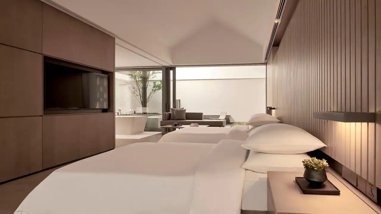 烏鎮(zhèn)阿麗拉極簡東方美學度假酒店裝修設計案例(圖6)