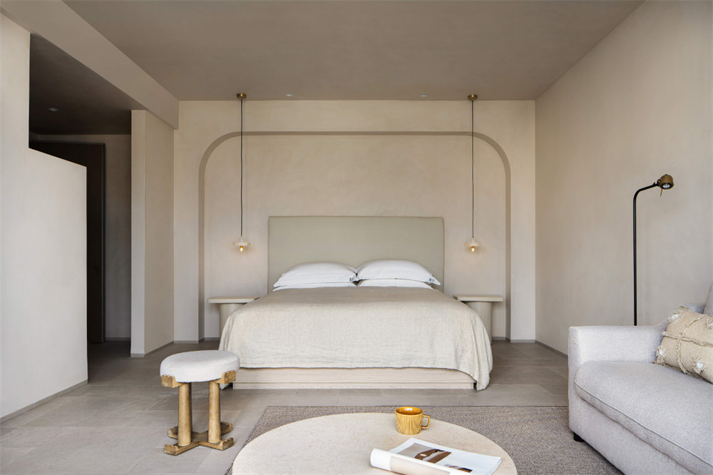 蜜悅·藍白圣島懸崖泡池海景民宿裝修設計方案(圖7)