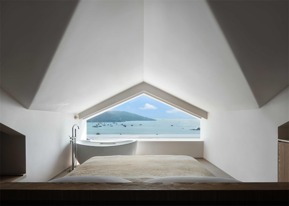 蜜悅·藍白圣島懸崖泡池海景民宿裝修設計方案(圖10)