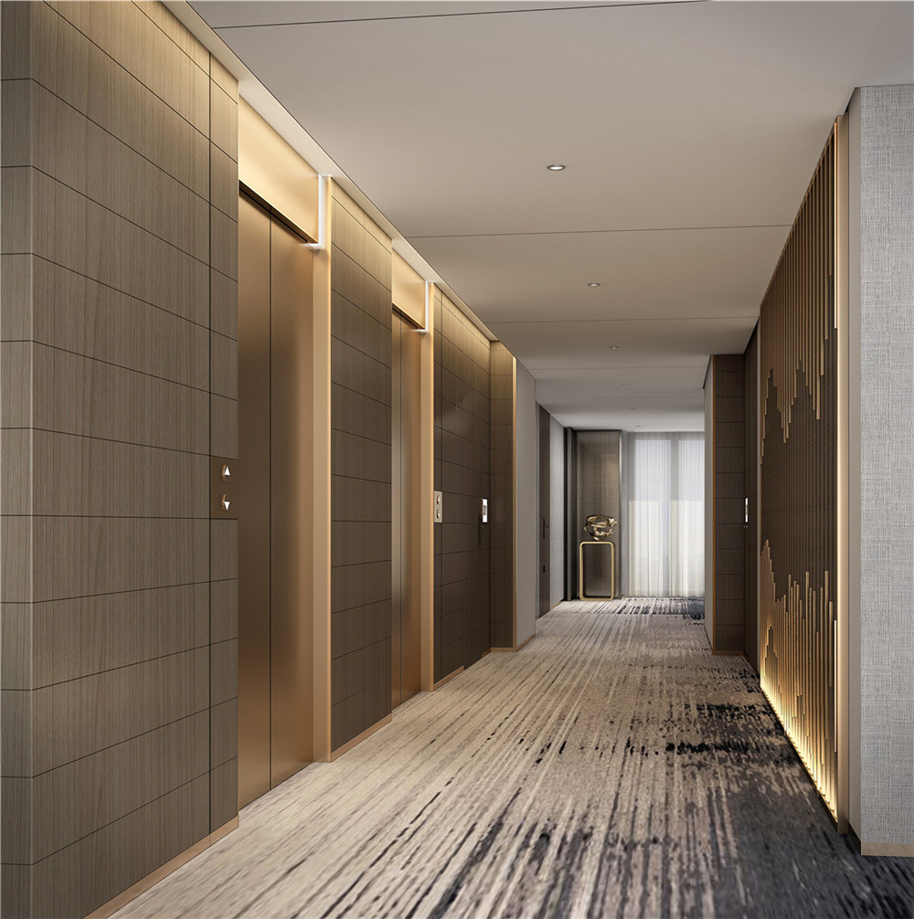 洛陽富饒商務酒店客房走廊裝修設計效果圖 洛陽富饒商務酒店客房走廊裝修設計效果圖