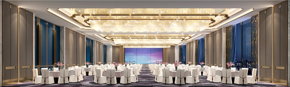 駐馬店平輿開(kāi)元大酒店裝修設(shè)計(jì)(圖6) 駐馬店平輿華鼎開(kāi)元大酒店宴會(huì)廳裝修設(shè)計(jì)方案