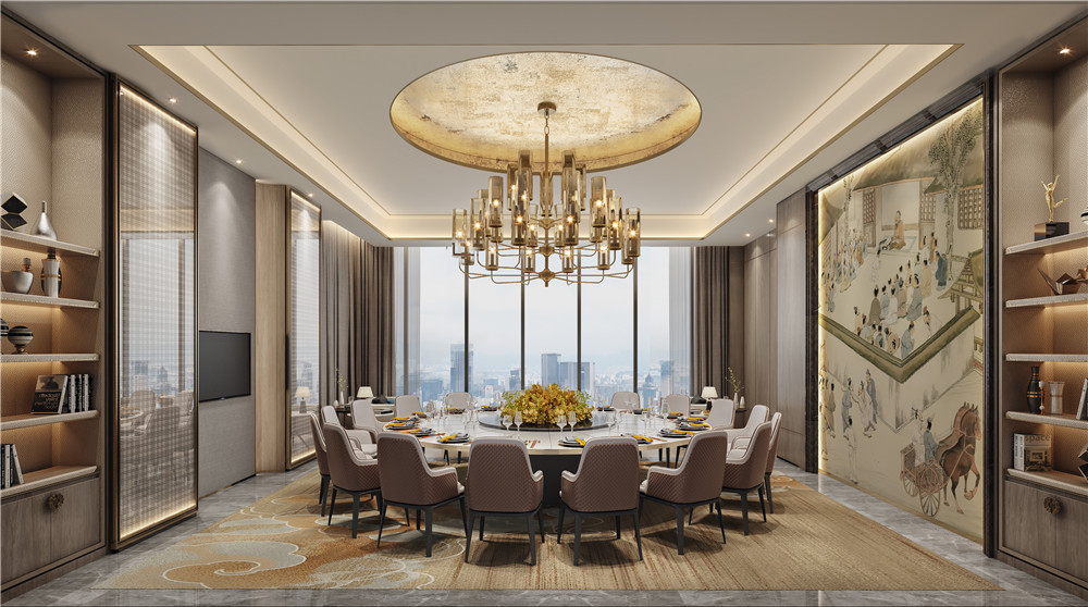 駐馬店華鼎開(kāi)元五星級(jí)酒店中餐廳包房裝修設(shè)計(jì)效果圖 駐馬店華鼎開(kāi)元五星級(jí)酒店中餐廳包房裝修設(shè)計(jì)效果圖