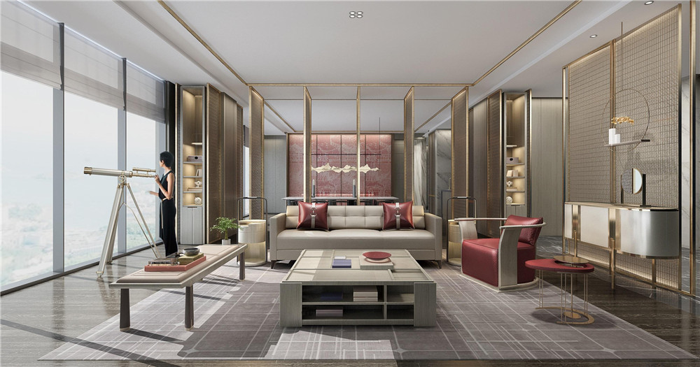 西安秦都傳奇星級酒店套房裝修設(shè)計效果圖