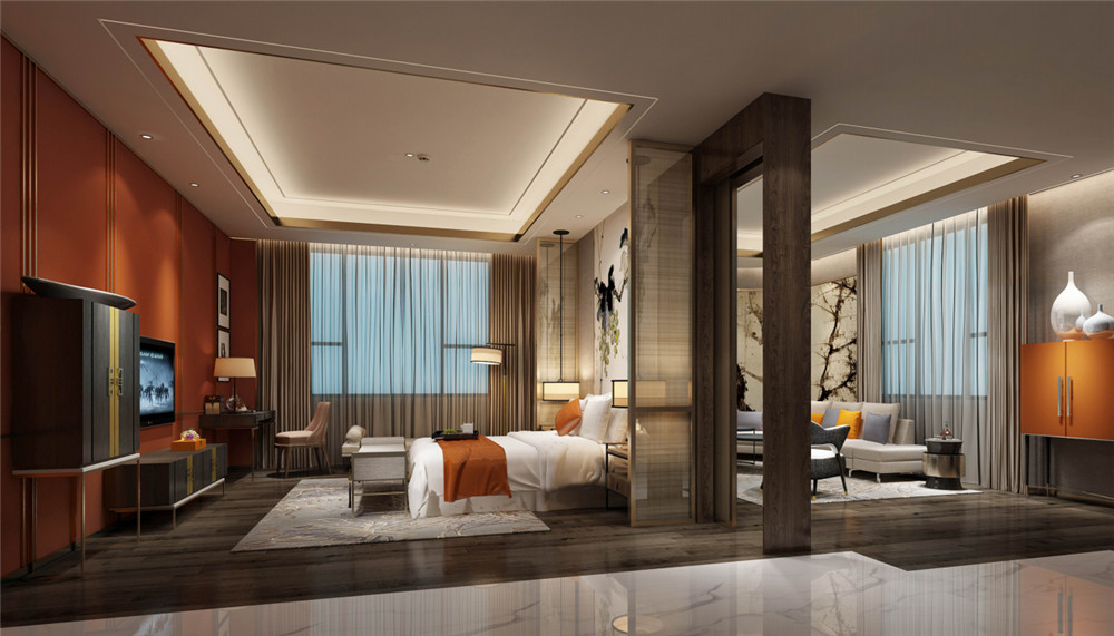 新鄉(xiāng)華勝新中式精品酒店客房裝修設(shè)計(jì)效果圖 新鄉(xiāng)華勝新中式精品酒店客房裝修設(shè)計(jì)效果圖