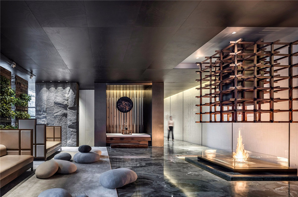 明谷行館新中式溫泉度假酒店裝修(圖4) 明谷行館新中式溫泉度假酒店裝修設計方案