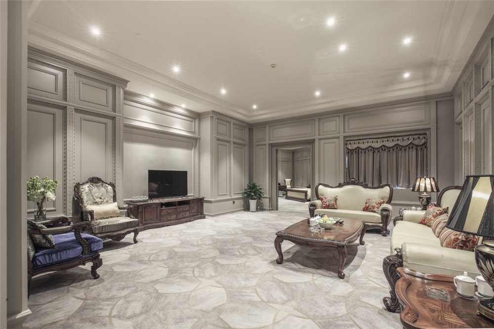 商丘五星級標(biāo)準(zhǔn)婚宴酒店套房客廳裝修設(shè)計(jì)方案